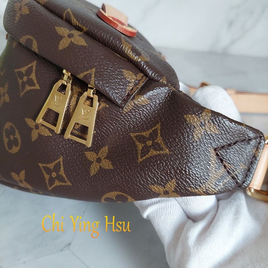 LV M43644 Bumbag🎀現品實拍 🎀 9.3成新Monogram老花字紋 腰包 斜背包 胸口包-58