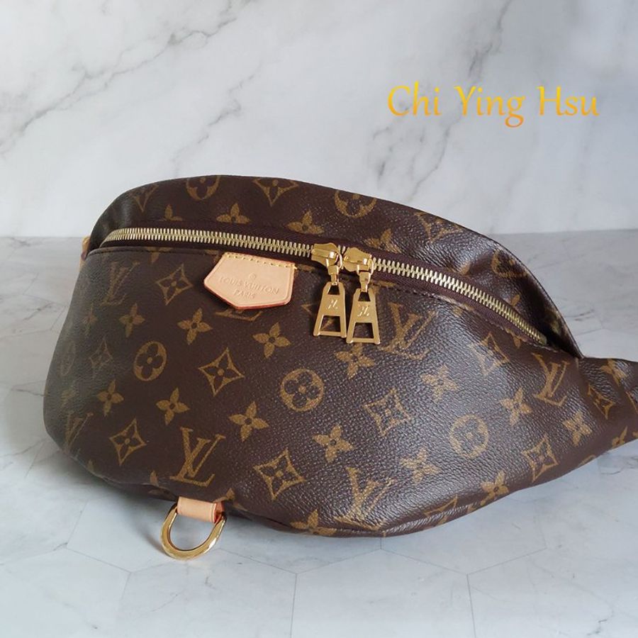 LV M43644 Bumbag🎀現品實拍 🎀 9.3成新Monogram老花字紋 腰包 斜背包 胸口包-77