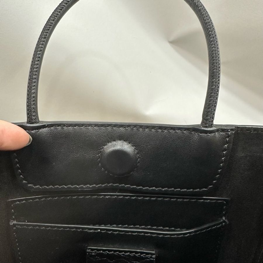 fendi 7va512 黃皮金釦斜背購物袋 手提包-22