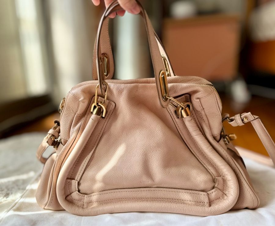 Chloe經典不敗粉色paraty系列中款-1