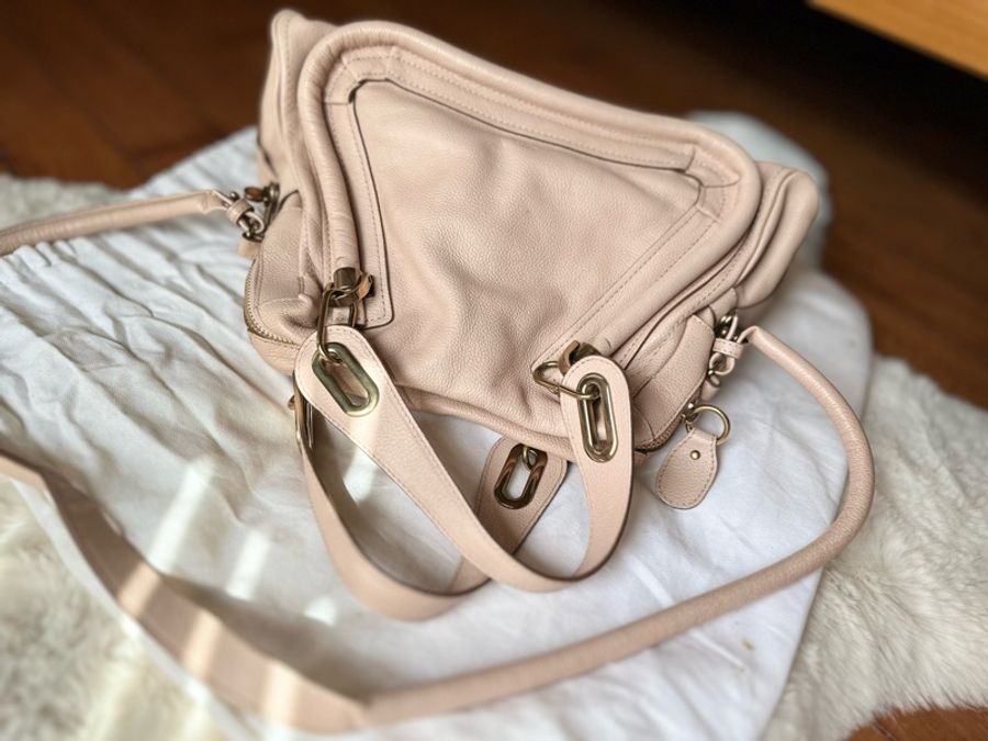 Chloe經典不敗粉色paraty系列中款-3