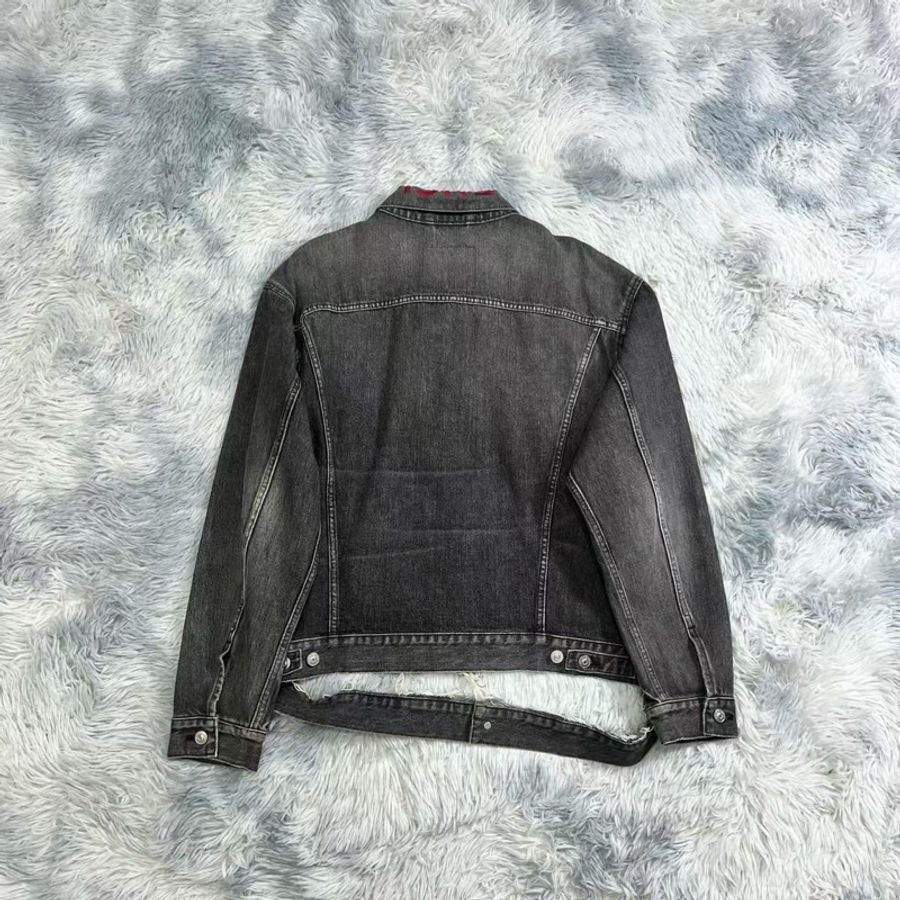 Balenciaga 領口字母牛仔外套 男女同款-1