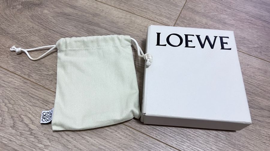 Loewe 三折短夾 燕麥色-14