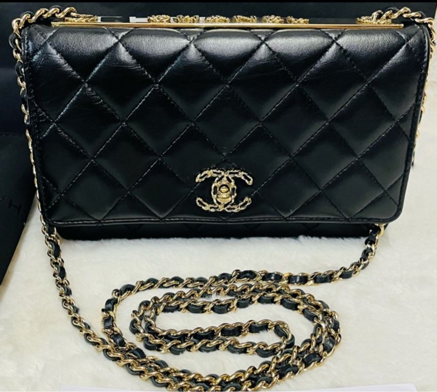 Chanel trendy woc 23s 皮穿鏈立體浮雕 最精緻的woc #晶片款-2