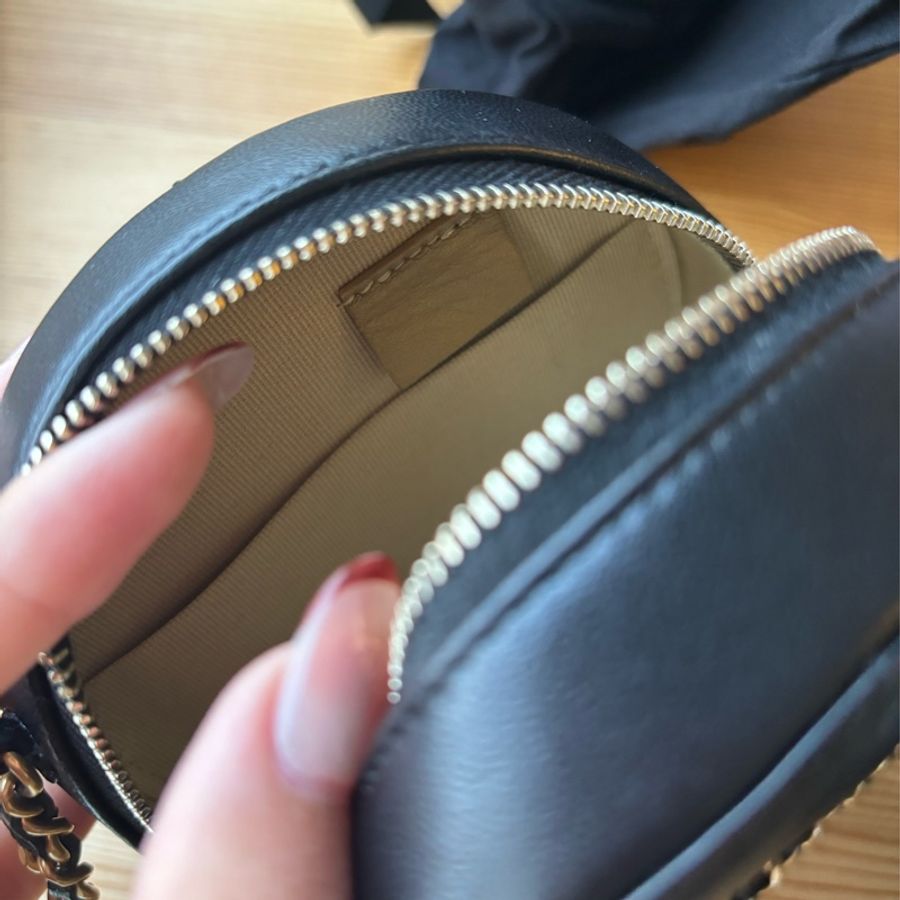 CHANEL 金球 鏈條 圓餅包-9