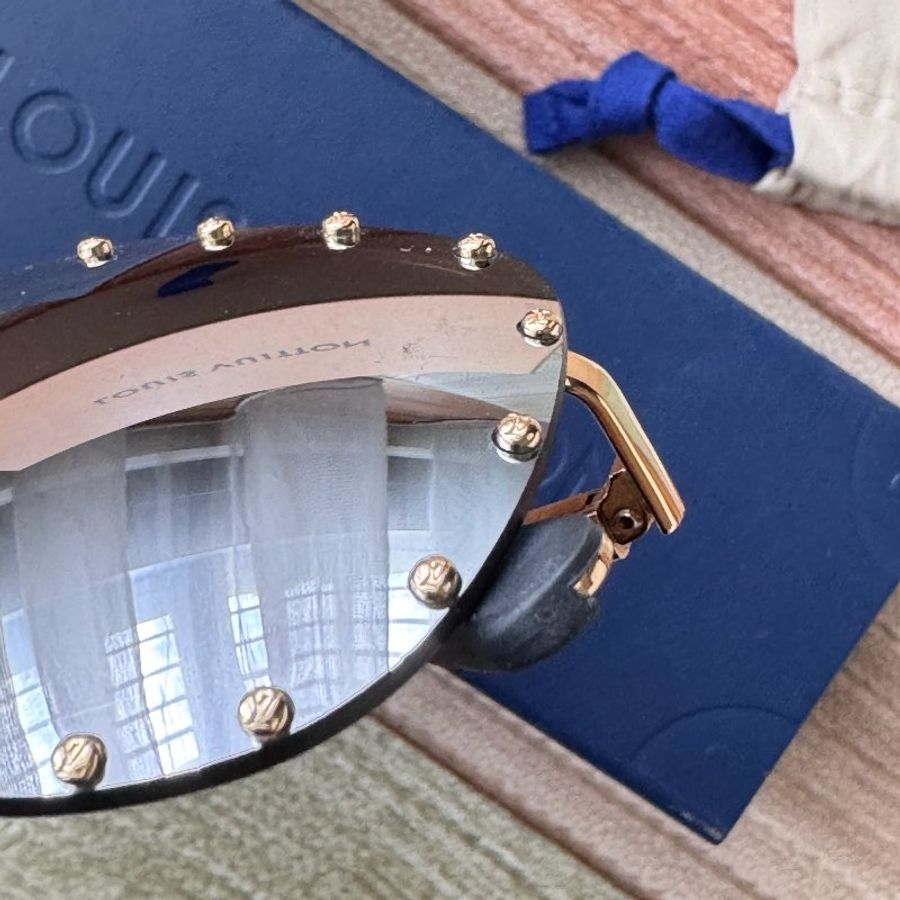Louis Vuitton LV The Party 灰黑鏡片配金色鏡腳 太陽眼鏡 墨鏡-7
