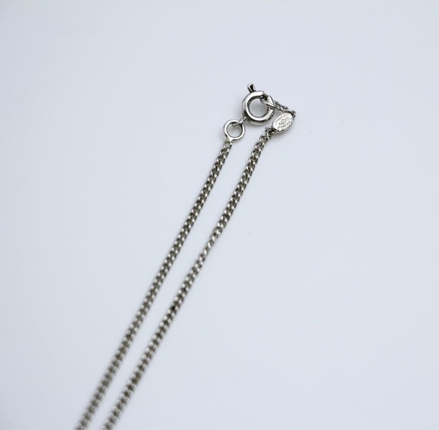 Chanel Vintage 05V琺瑯經典黑色cc項鏈-4