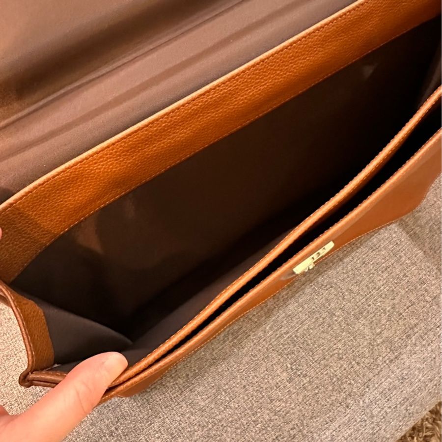 longchamp 棕色公事包-4