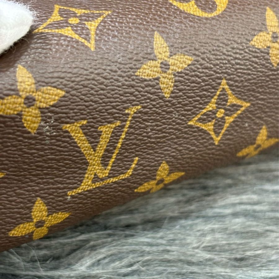 LV M47515 原花 老花 字紋 晚宴包 盥洗包 化妝包 小物包 拉鍊包-12