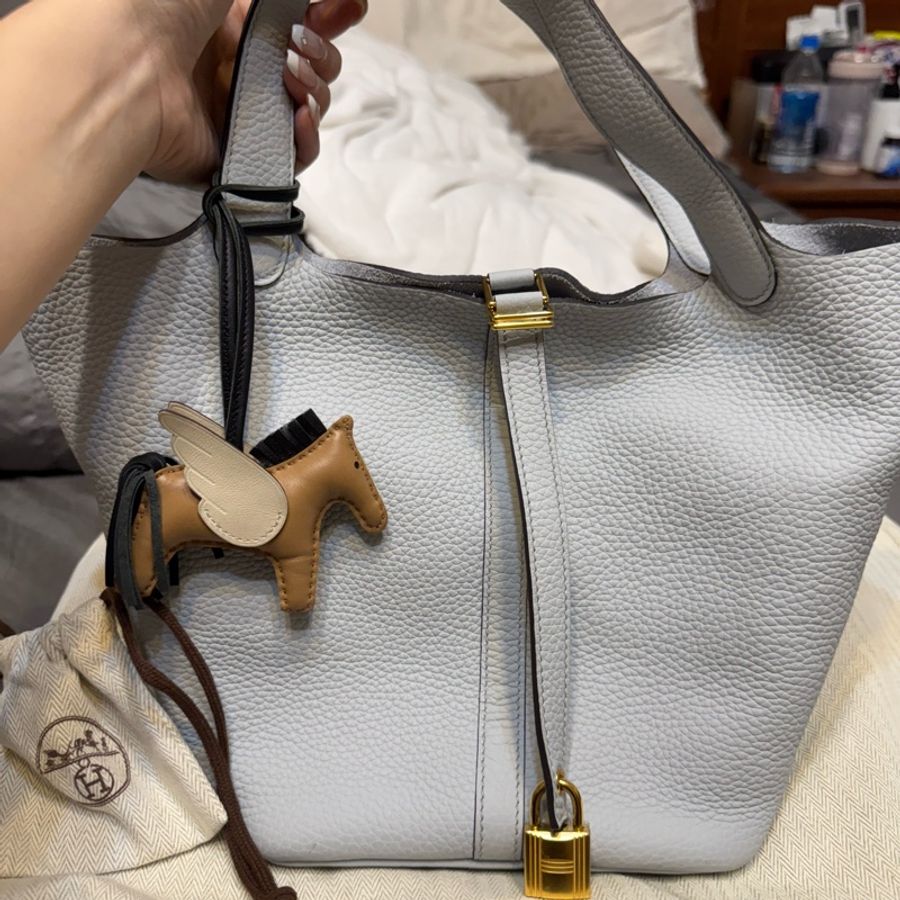 Hermes 菜籃子聖杯藍22-0
