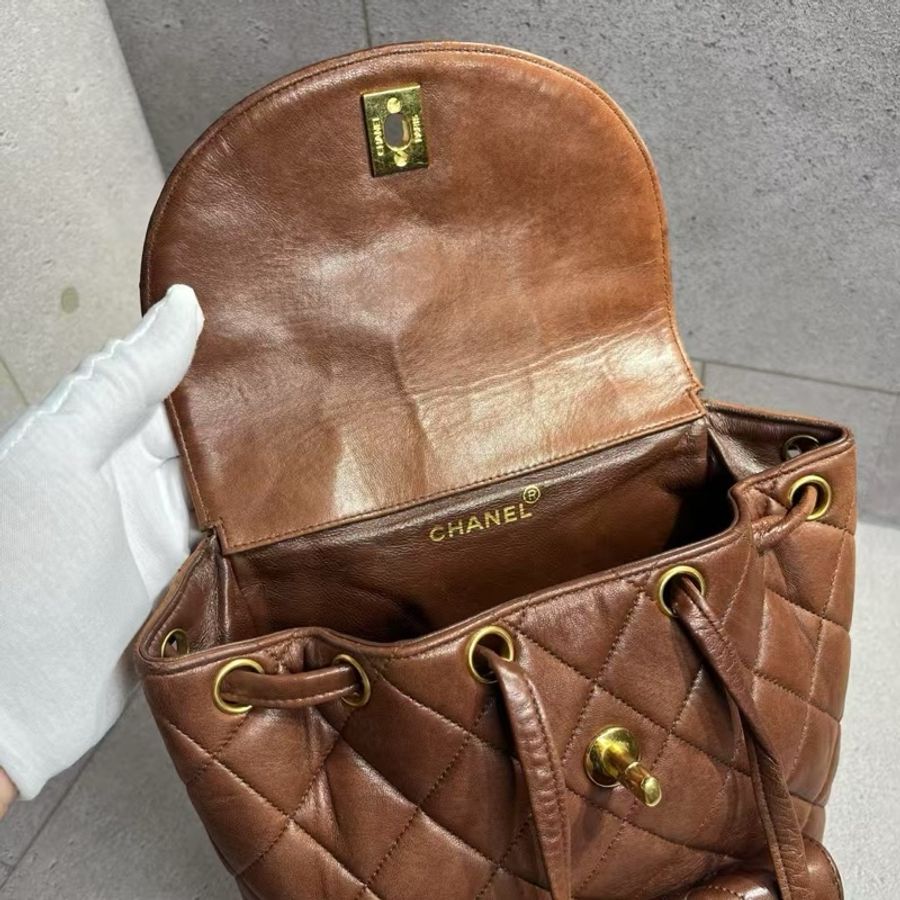 Chanel 焦糖色Duma Backpack-12