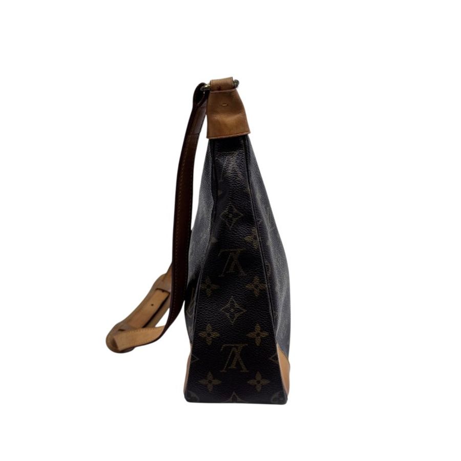 【LOUIS VUITTON】Monogram 啡色老花 Boulogne 牛角包 金扣 中古款 L0791-4