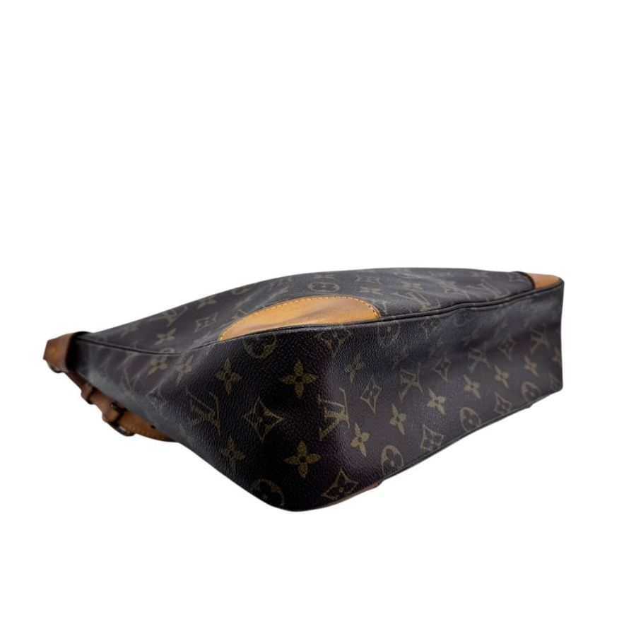 【LOUIS VUITTON】Monogram 啡色老花 Boulogne 牛角包 金扣 中古款 L0791-8