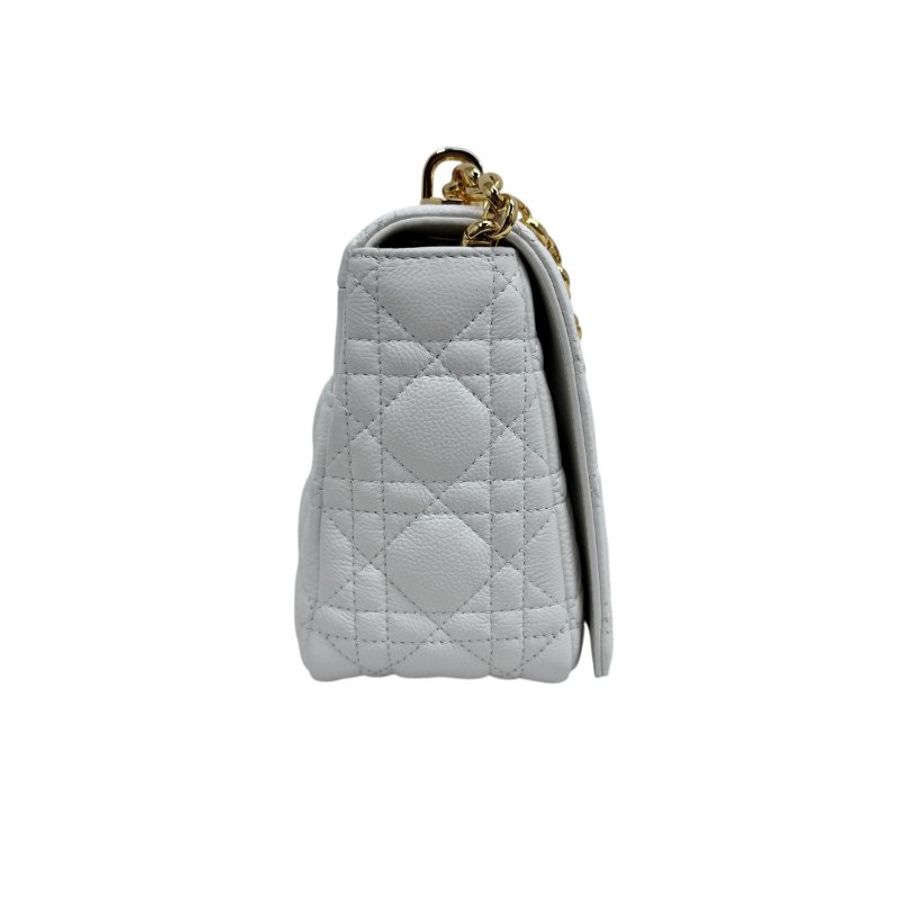 【DIOR】Miss Caro 中號 白色 Calfskin 牛皮 金扣肩背包 62-MA-1223(二手)-9