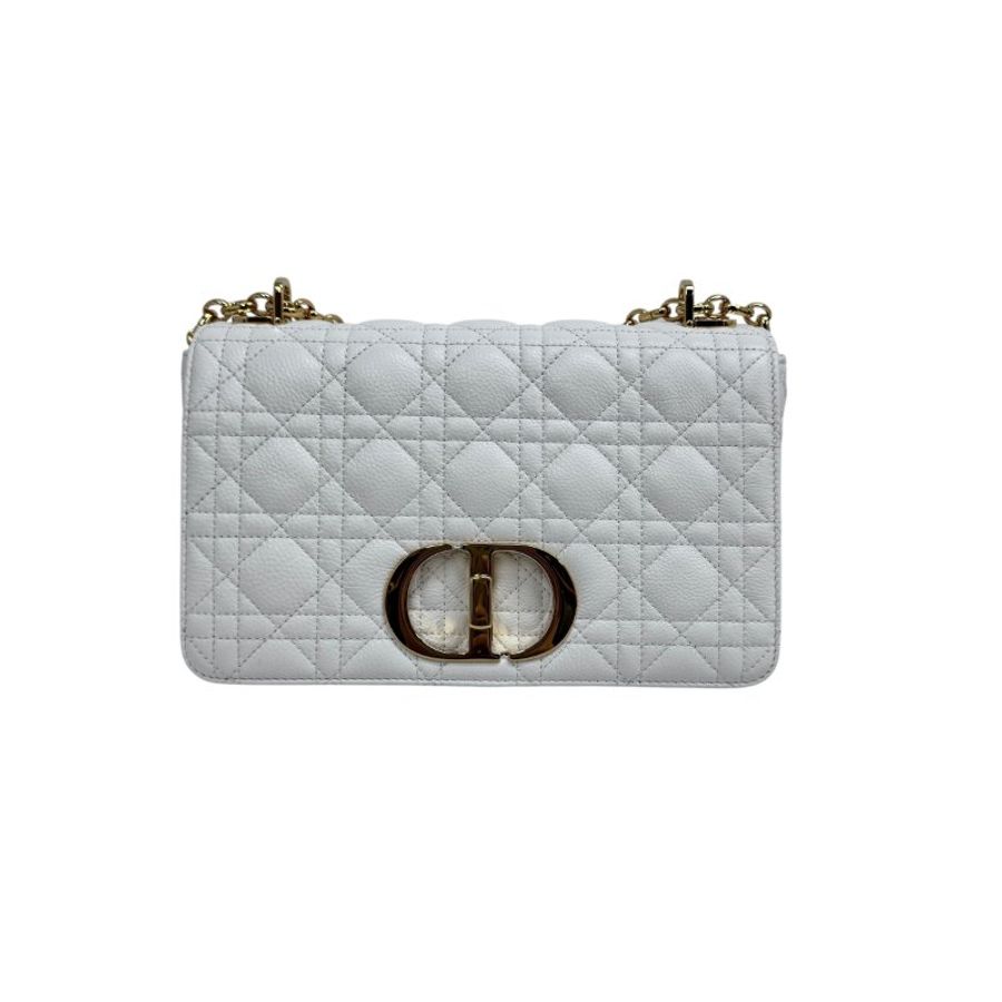 【DIOR】Miss Caro 中號 白色 Calfskin 牛皮 金扣肩背包 62-MA-1223(二手)-15