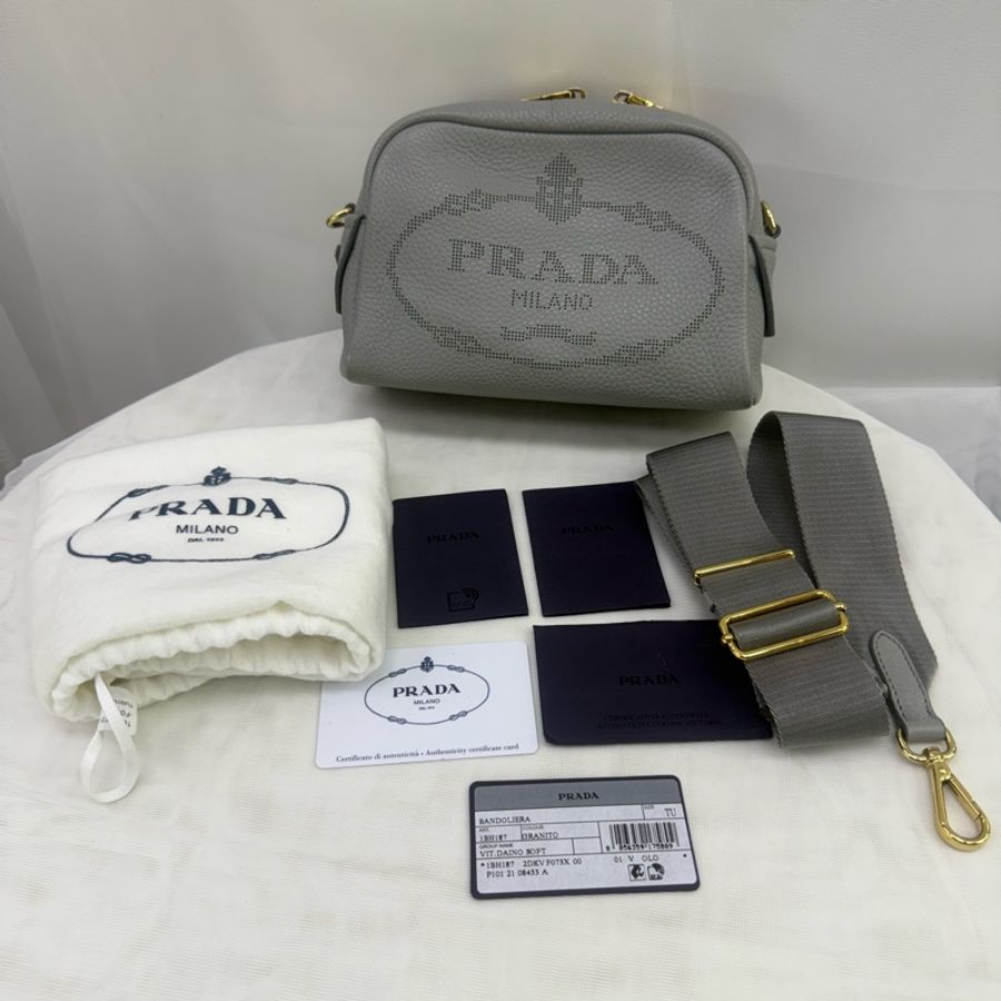 Prada Textured Leather shoulder Bag-0