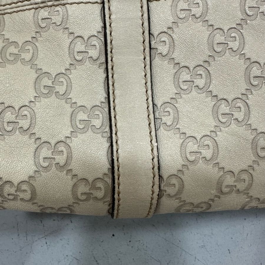 gucci 193608 米白色GG牛皮壓紋 波士頓包 speedy30-16