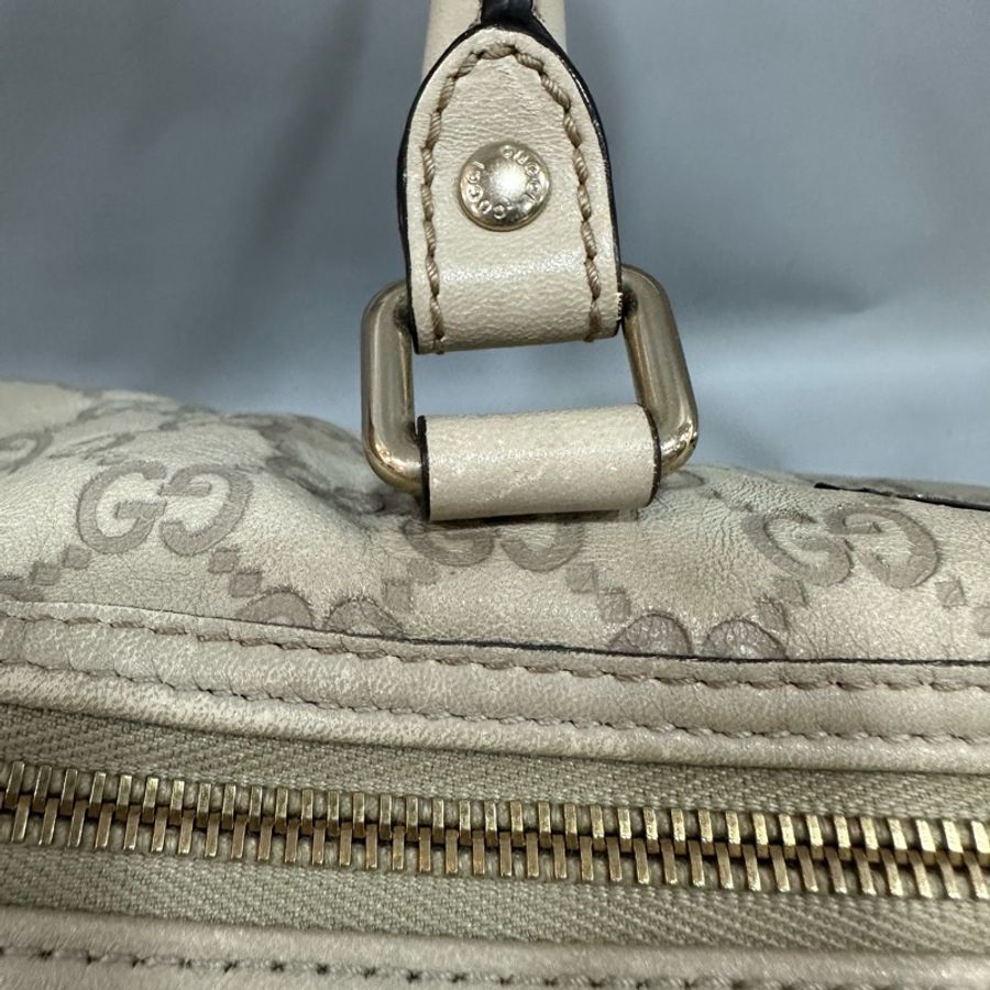 gucci 193608 米白色GG牛皮壓紋 波士頓包 speedy30-20