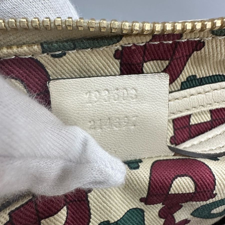 gucci 193608 米白色GG牛皮壓紋 波士頓包 speedy30-37