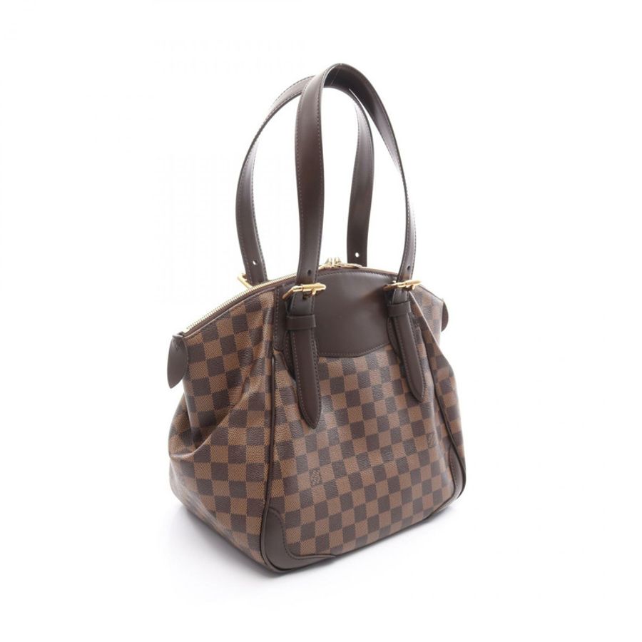 路易威登 Verona MM 單肩包 N41118 Damier 帆布棕色 Ebene 二手女士-1