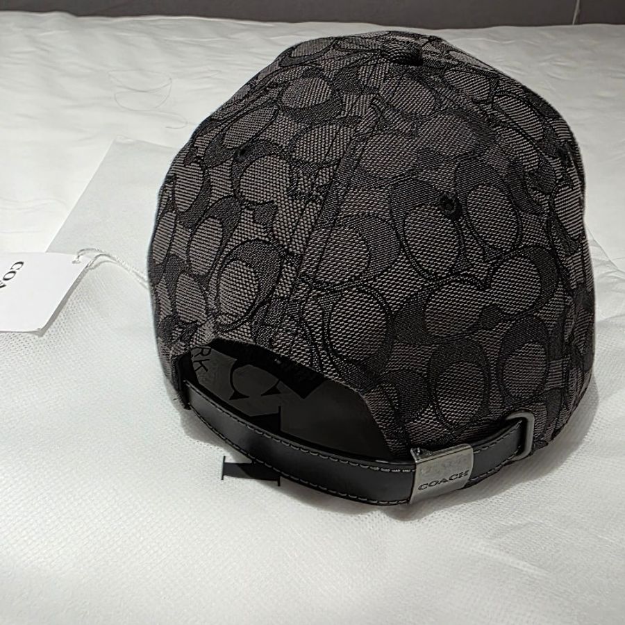 Coach 黑色經典帽-6
