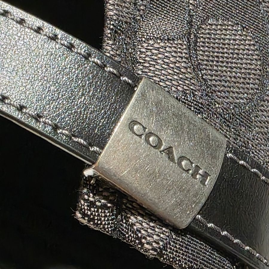 Coach 黑色經典帽-7