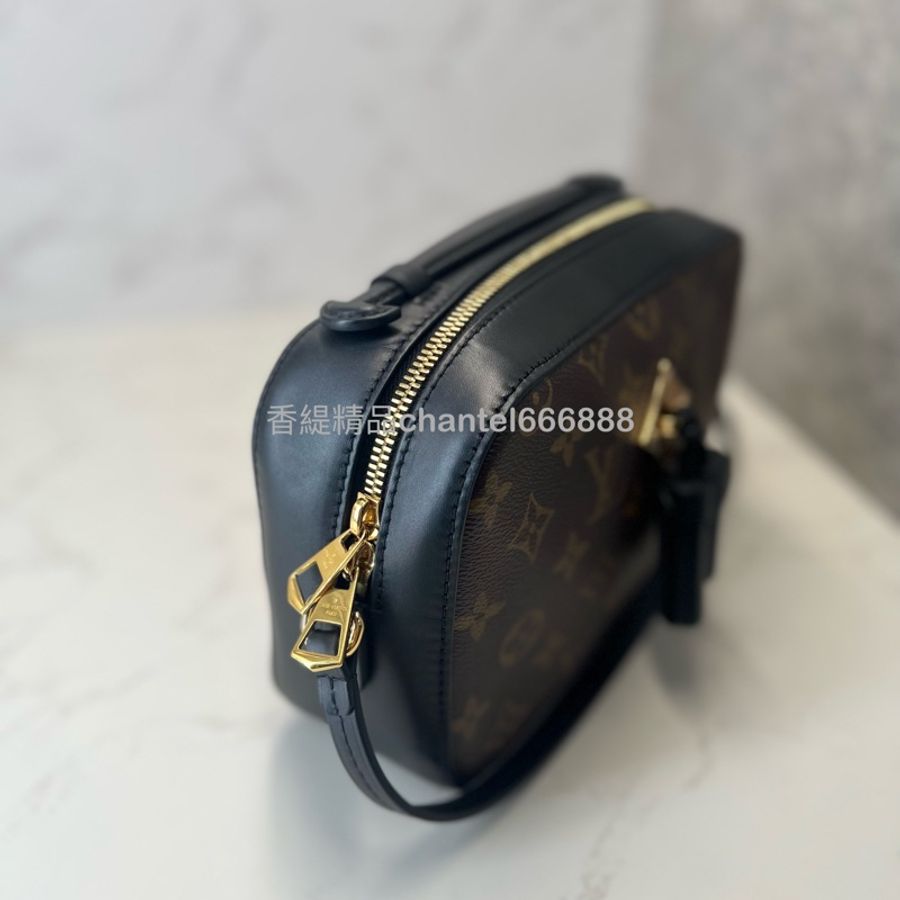 💗香緹國際精品💗365 Lv Saintonge 流蘇老花相機包 晶片款 狀況極好-6