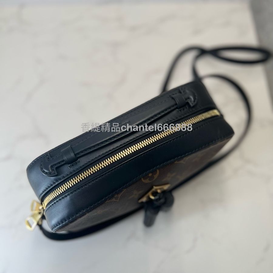 💗香緹國際精品💗365 Lv Saintonge 流蘇老花相機包 晶片款 狀況極好-7