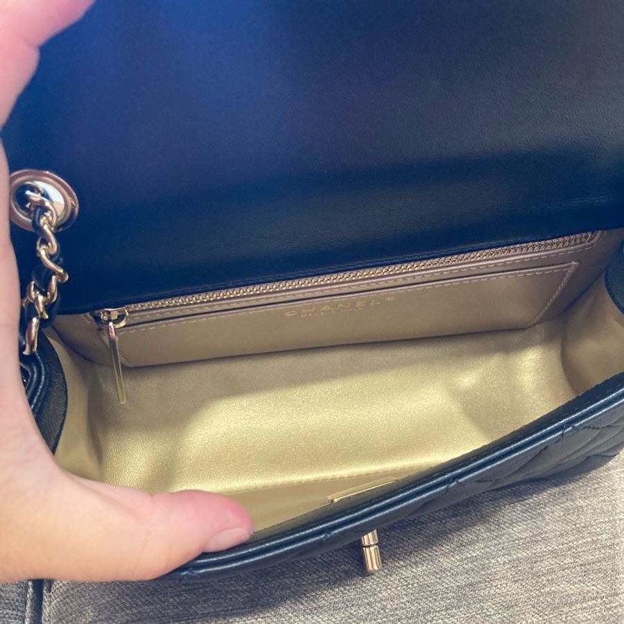 香奈兒chanel23c cf20 限定足球款 可調節 黑色-10