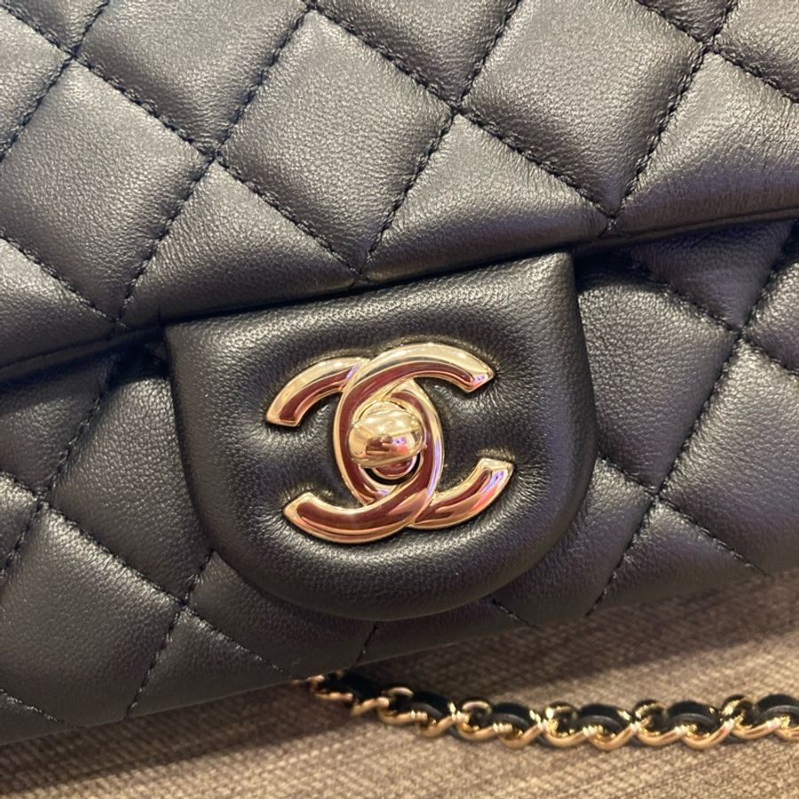 香奈兒chanel23c cf20 限定足球款 可調節 黑色-13