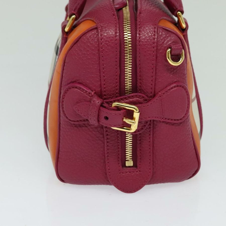 【日本直送】BURBERRY Nova 格紋手提包帆布兩用米色金色正品 118645-2