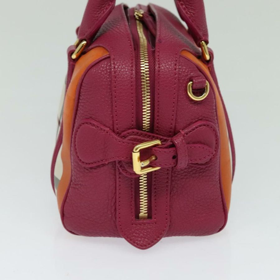 【日本直送】BURBERRY Nova 格紋手提包帆布兩用米色金色正品 118645-3