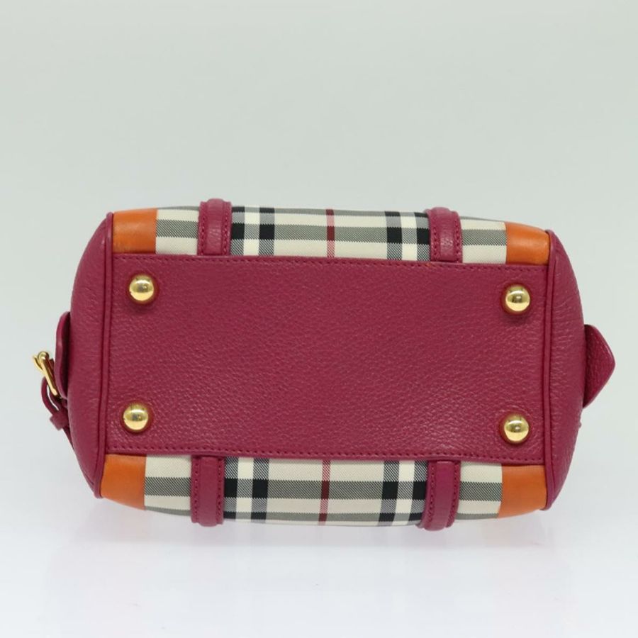 【日本直送】BURBERRY Nova 格紋手提包帆布兩用米色金色正品 118645-4