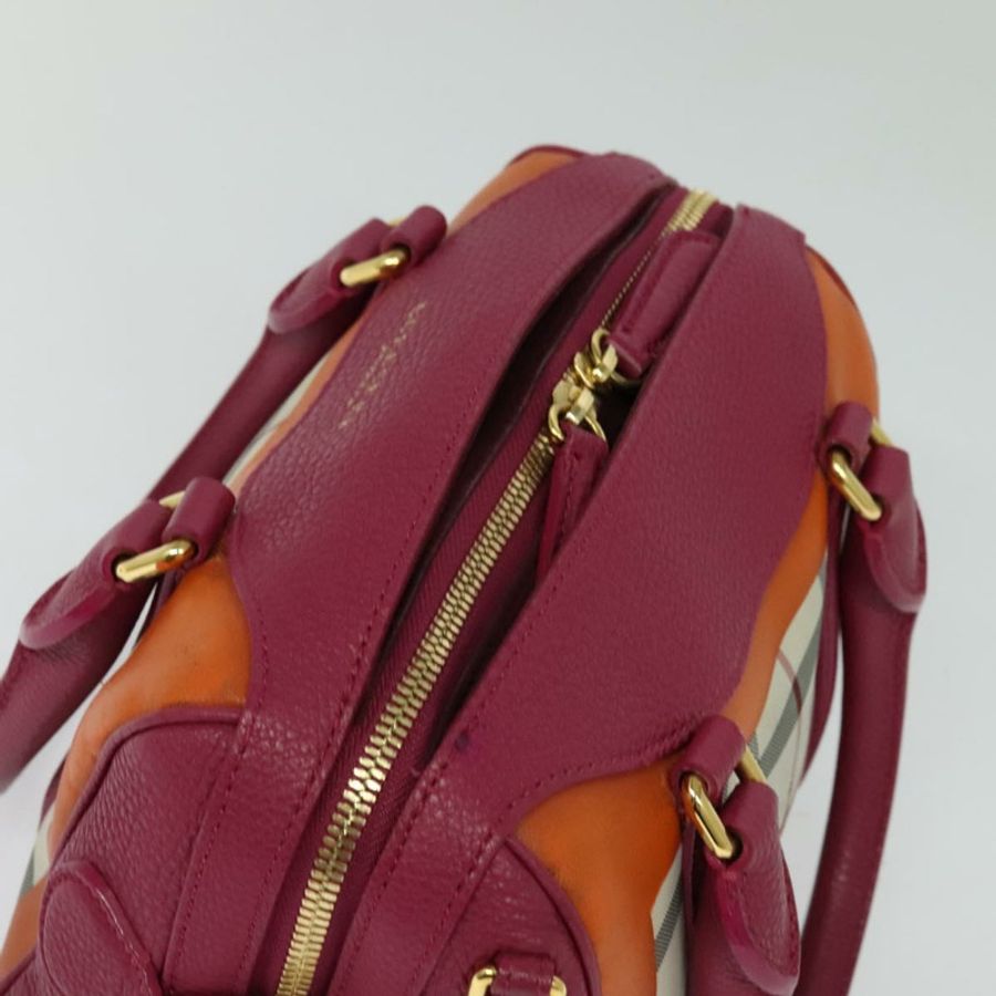 【日本直送】BURBERRY Nova 格紋手提包帆布兩用米色金色正品 118645-5