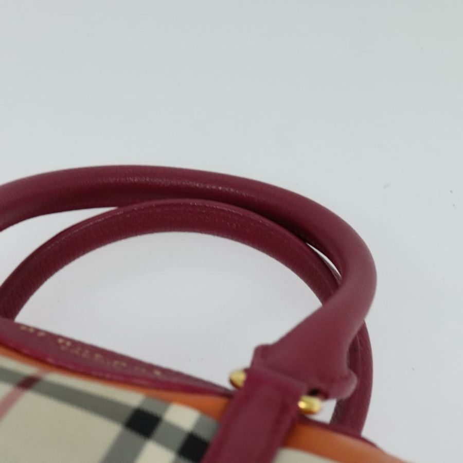 【日本直送】BURBERRY Nova 格紋手提包帆布兩用米色金色正品 118645-7
