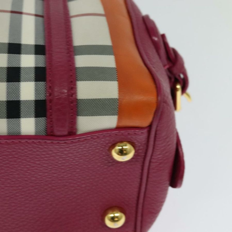 【日本直送】BURBERRY Nova 格紋手提包帆布兩用米色金色正品 118645-15