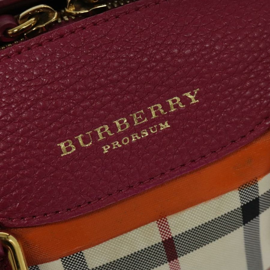 【日本直送】BURBERRY Nova 格紋手提包帆布兩用米色金色正品 118645-16