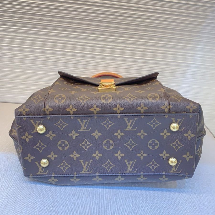 98新 LV路易威登 metis hobo 老花機場包 泫雅同款//雙條肩帶的大包 可斜挎/單肩/手提 容量超級大!-7