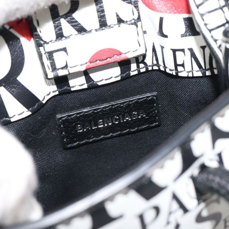 【日本直送】BALENCIAGA 手提包 皮革 兩用 白色 銀色 593826 正品 124781-17