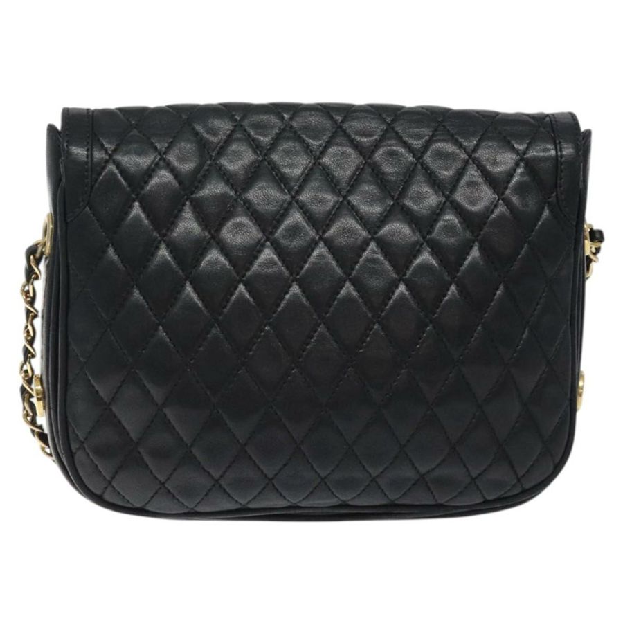 【日本直送】BALLY 鏈條單肩包 皮革 黑色 金色 正品 118600-1