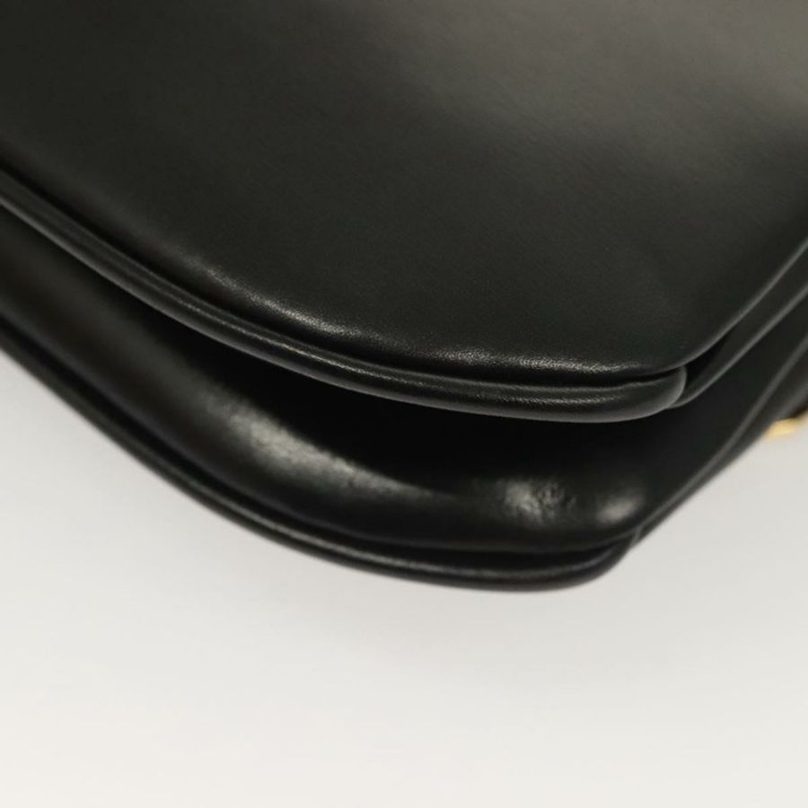 【日本直送】BALLY 黑色金色皮革肩背包 正品 BA2643-15