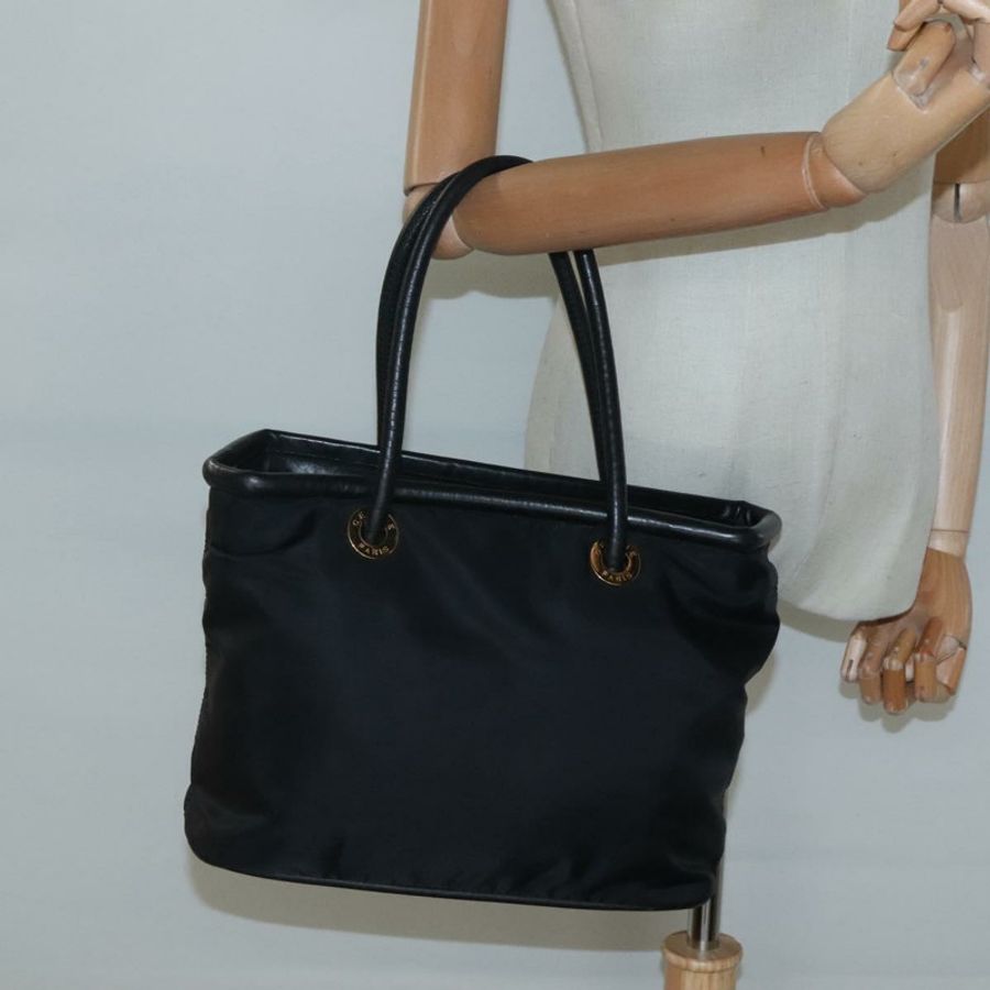 【日本直送】CELINE 尼龍托特包 黑色 金色 正品 126261-22