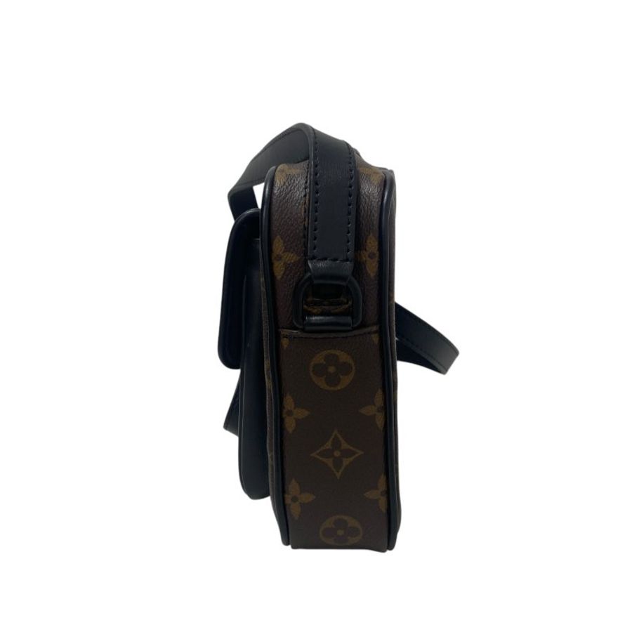 【LOUIS VUITTON】Monogram Christopher 相機包 啡色老花 金扣 M69404 附晶片（二手）F2839-8