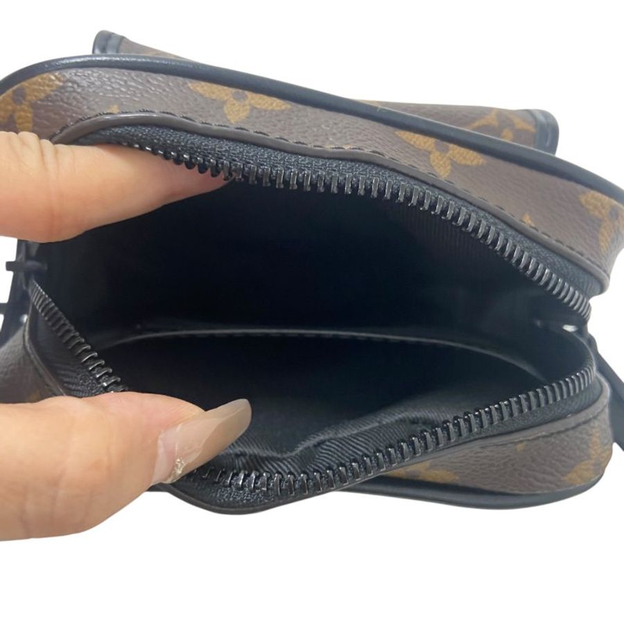 【LOUIS VUITTON】Monogram Christopher 相機包 啡色老花 金扣 M69404 附晶片（二手）F2839-13