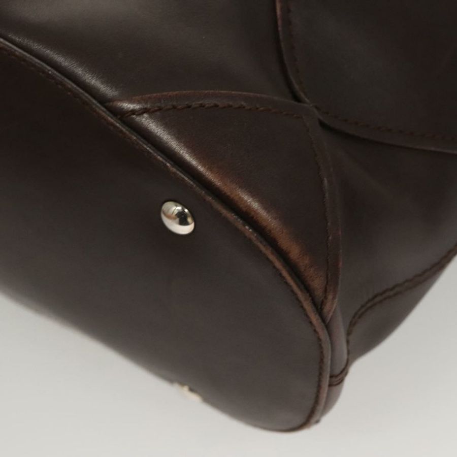 【日本直送】Salvatore Ferragamo 棕色皮革單肩包，正品，貨號 118651-14