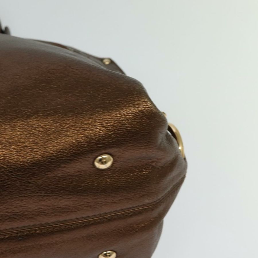 【日本直送】Salvatore Ferragamo Gancini Sofia 手提包 皮革 兩用 棕色 金色 正品 118607-15