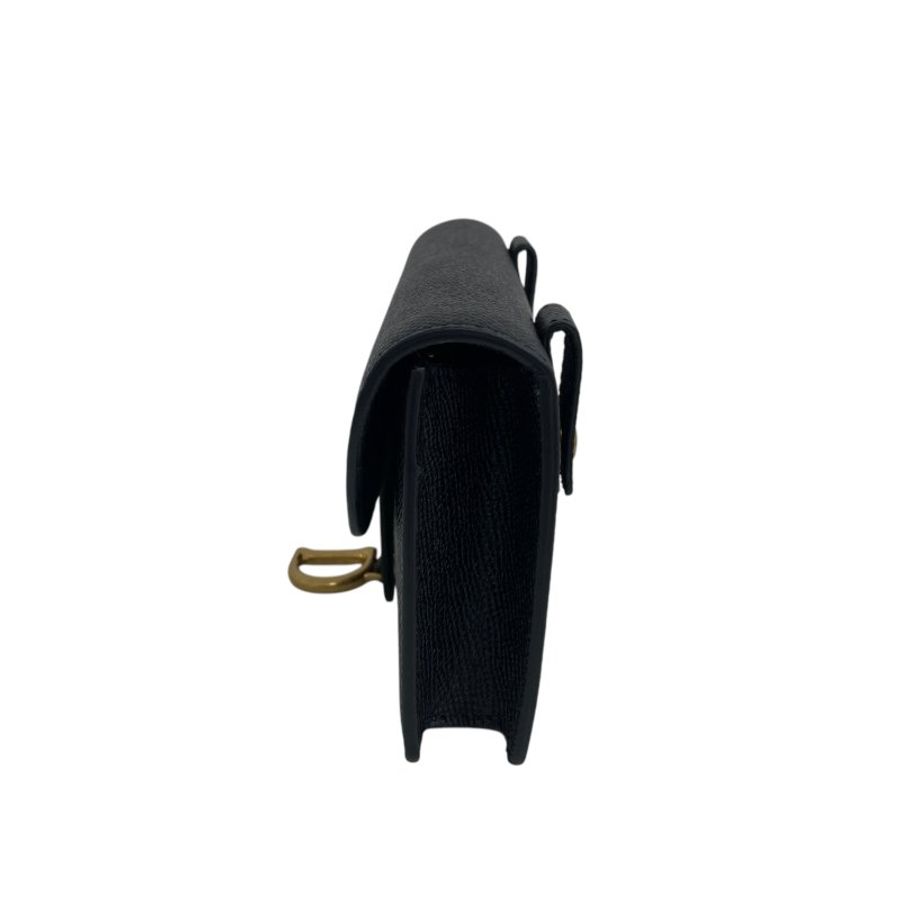 【DIOR】Calfskin 黑色 金扣 腰包 Belt Bag(二手)M2927-9