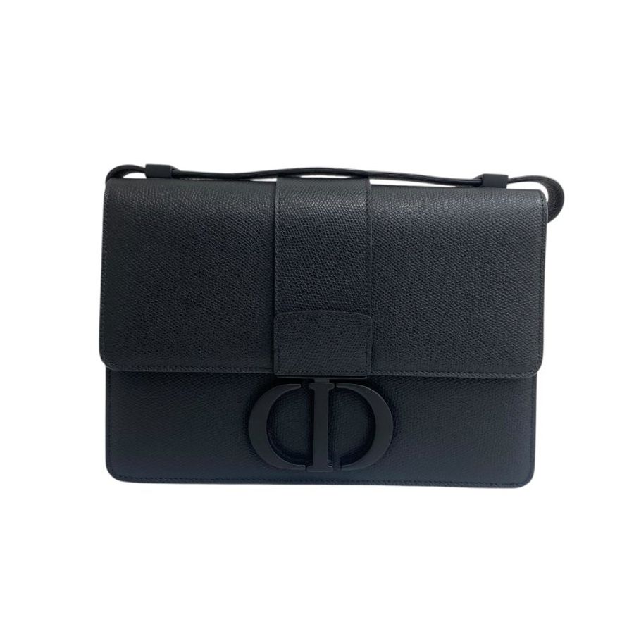 【DIOR】Montaigne 蒙田包 黑色小牛皮 黑扣款（二手）J2352-10