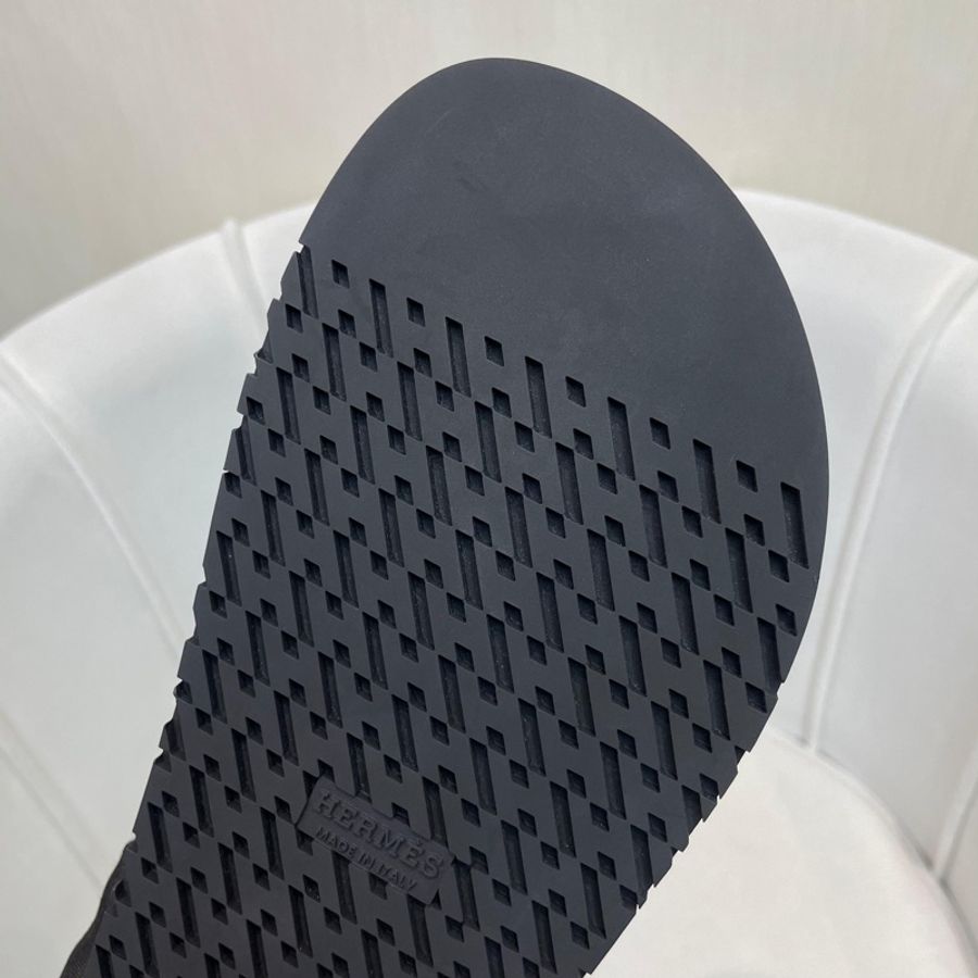HERMES POP H 黑色拖鞋 二舅鞋 X654-28
