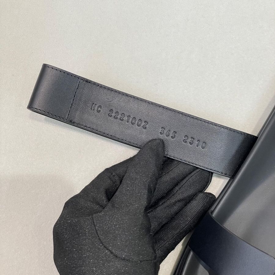 HERMES POP H 黑色拖鞋 二舅鞋 X654-32
